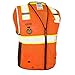 KwikSafety - Charlotte, NC - BIG KAHUNA Safety Vest [11 Pockets] Class 2 ANSI OSHA Reflective Vest Durable High Visibility Vest Construction Safety Vest for Men Industrial Work Gear/Orange Medium