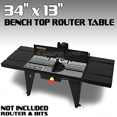 Aluminum Work Bench Top Deluxe Router Table Stationary Power 34" X 13" Tables