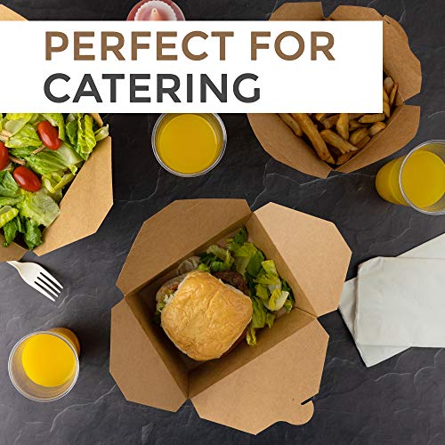 4 Containers+Microwaveable+Kraft+Grease+Resistant