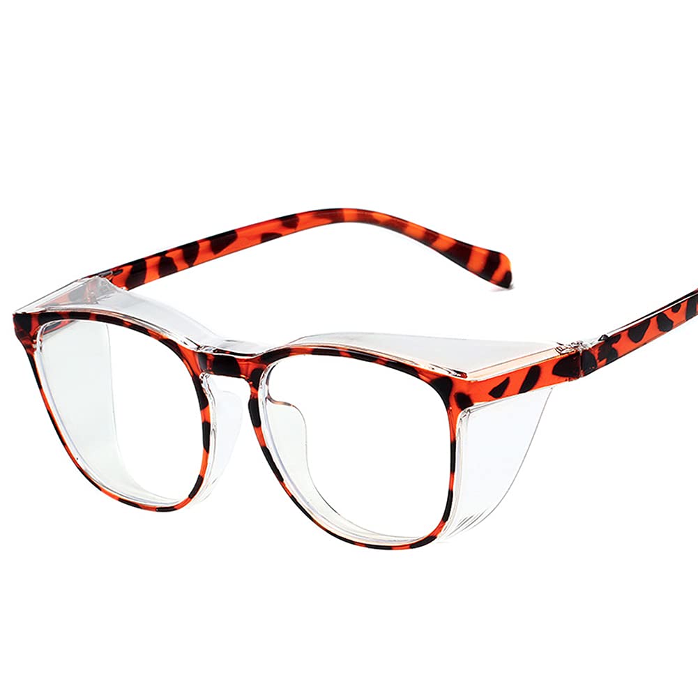 Safety Goggles Anti Fog Safety Goggles with Side Shields Clear Safety glasses with Anti-Scratch, Protective Goggles for Women and Men Anti-Blue Light for DIY, Laboratory, Cycling