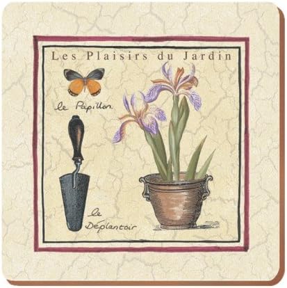 Les Plaisirs Du Jardin Set Of 6 Coasters Amazon Co Uk Kitchen Home