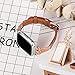 TOYOUTHS Leather Strap Compatible with Fitbit Versa/Versa 2/Versa Lite Bands for Women Men Slim Genuine Leather Replacement Versa Special Edition Wristbands Accessories Handmade Bracelet Brown