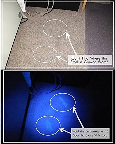 Pocketman SK68 One Mode 300LM Zoomable 396nm UV-Ultraviolet LED Black Flashlight for Detecting Pet Dog Stains Checking Passport Money,Cosmetic and More - Image 5
