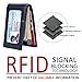kinzd Slim Wallet with Money Clip RFID Blocking Minimalist Bifold Wallet for Men Genuine Leather Front Pocket Card Holder