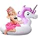 Unicorn Pool Float, Unicorn Pool Float for Kids, Inflatable Swimming Pool Float Ride on Water Raft Swim Ring Pool Floaties for Girl Children Boy Beach,Party,and Decoration T(Unicorn Purple)