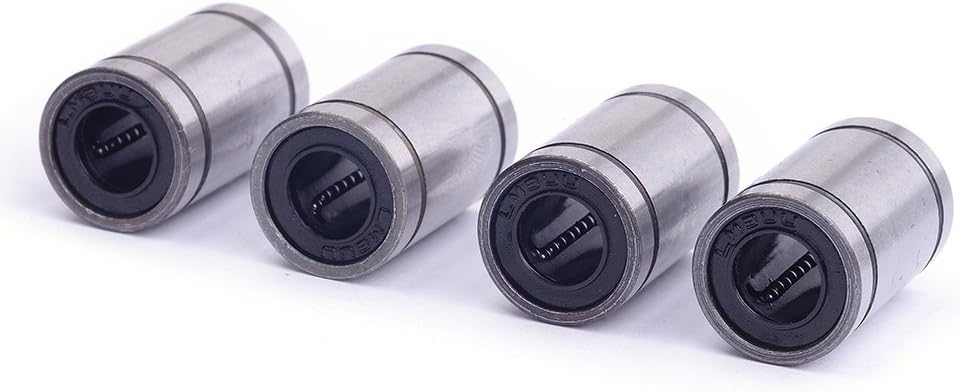 Cylewet 4Pcs LM8UU Linear Bearing 8mm Ball Bushing Linear Slide for 3D Printer 8mm x 15mm x 24mm (Pack of 4) CYT1005