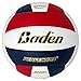 Baden | Perfection | Premium Leather | Indoor Official Game Volleyball | 13U to College | Official Size + Weight | Red/Navy/White | NFHS + AVCA Approved