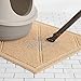 Amazon Basics Less-Mess Cat Litter Box Mat, Unscented, 24 x 35 Inches, Tan