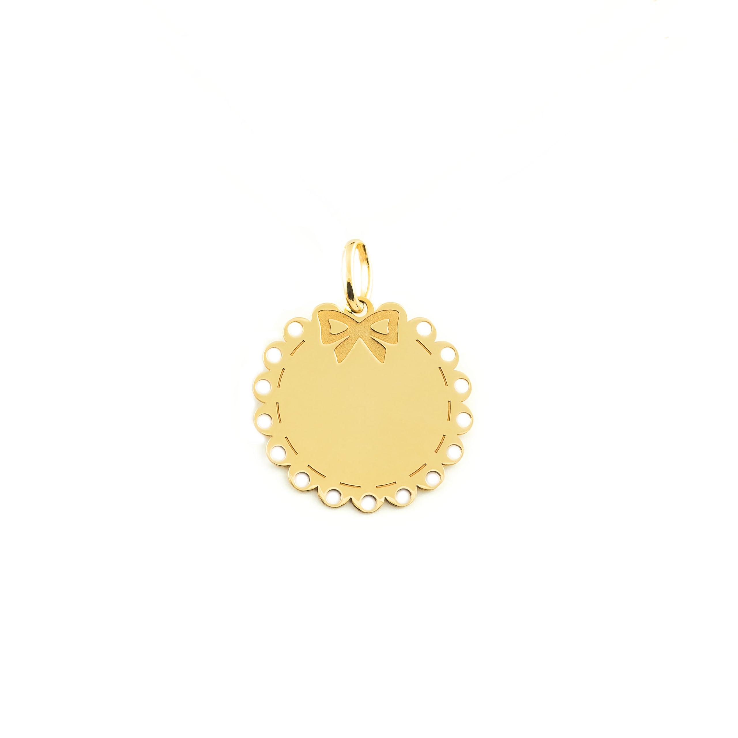 Mondepetit 9ct Yellow Gold brightness tie Children's Pendant