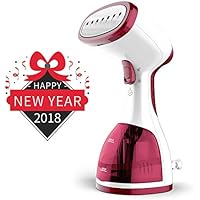 KAZOO Handheld Clothes Steamer - Travel Garment Steamer for Clothes - Portable Fabric Steamer Fast Heat up Powerful with 260ml Large Capacity - Instant Steam Iron Perfect for Traveling, Home and Gift