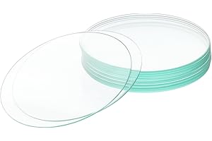BorinGlass Watch Glass with 100mm OD, Borosilicate Glass Evaporating Dish & Beaker Cover for Laboratory Experiments