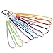 Enfain 7" Nylon Short Handy Wrist Lanyards Colorful Straps in Rainbow Set for USB Thumb Drives, Keys, Badges and Other Small Portable Items (20 Pack, Assorted Colors)
