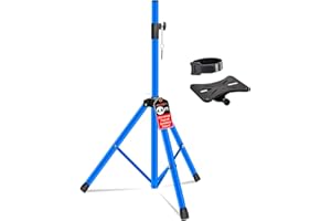 5 Core Speaker Stand Adjustable 31 to 54" PA DJ Tripod Stands Mount Heavy Duty w 35mm Insert 132 Lbs Capacity Tension Locking for Home Stage Studio Sky Blue - SS HD 1 PK 4.5 FT Sky BLU WOB