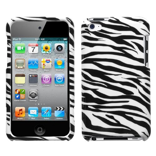 Snap-On Protector Hard Case for iPod Touch 4th Generation / 4th Gen - Zebra Print