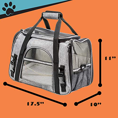 Pawfect Pets Airline Approved Pet Carrier SoftSided Cat Carrier and