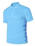 Mens Active Wear Dry-Fit Breathable Golf Polo