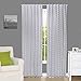 The Peanutshell Grey Arrow Print Window Drapery Panels - Set of Two 84 by 42 Inch Panels