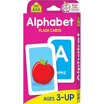 School Zone - Alphabet Flash Cards - Ages 3 and Up, Preschool, Letter-Picture Recognition, Word-Picture Recognition, Alphabet, and More School Zone - Alphabet Flash Cards - Ages 3 and Up, Preschool, Letter-Picture Recognition, Word-Picture Recognition, Alphabet, and More