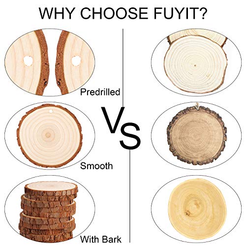 6 Fuyit+Unfinished+Predrilled+Christmas+Ornaments