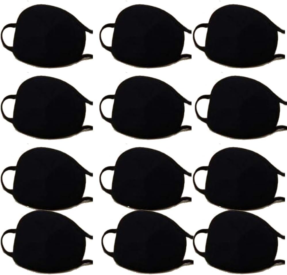 Melcom Cotton double layered Reusable Cotton Mouth Nose Face Mask, Anti Pollution Bike/Scooter Driving Protection for Filtering The Air, Free Size (Plain pack of 12)