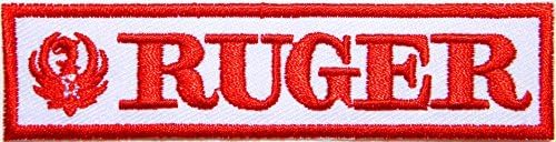 RUGER FIREARMS Gun Shooting Sport Logo Sign Symbol Patch Iron on Applique Embroidey Decal T shirt Jacket Costume Gift BY SURAPAN