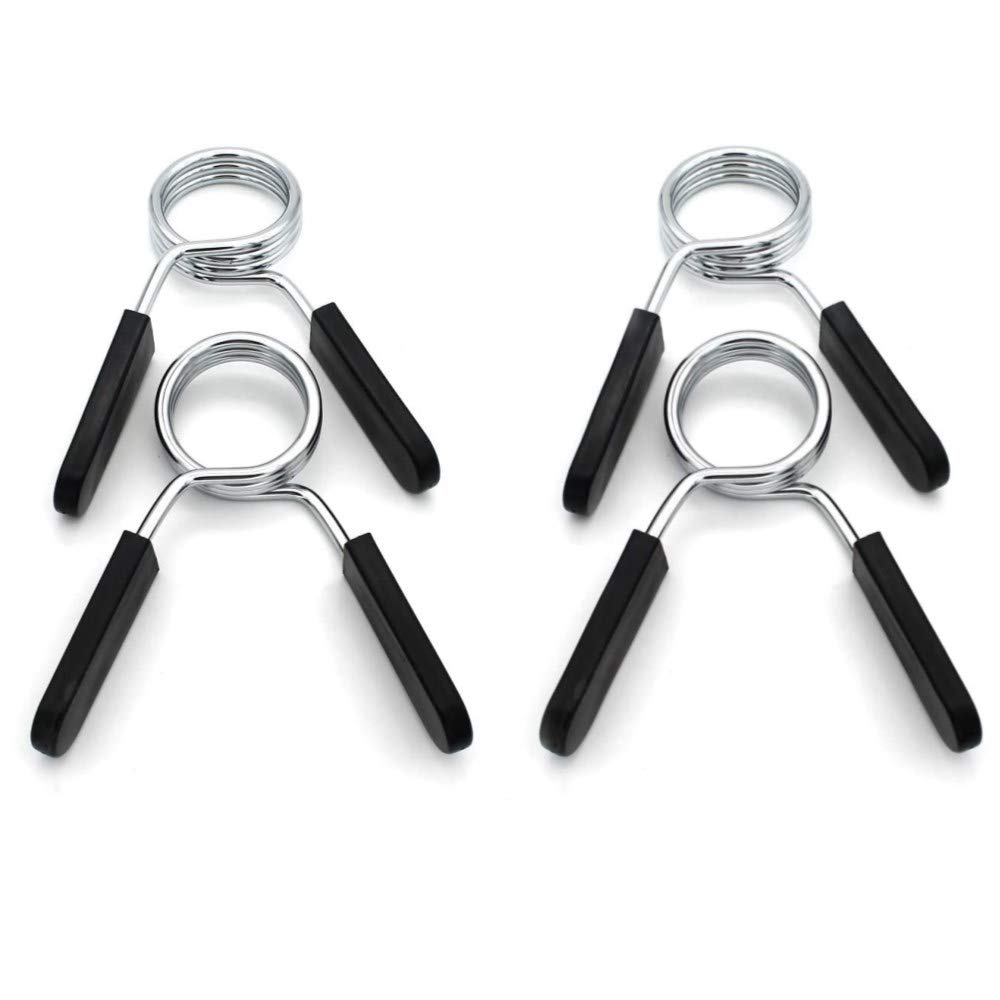 Voarge Dumbbell Bar Spring Lock Set of 4 Weight Lever Clamps for Dumbbells, Weight Lifting, Dumbbell Attachment, Locker, 30 mm, Spring Clip, Dumbbell
