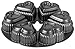 Wilton Dimensions 6-Cup Cast-Aluminum Mini-Hearts Pan  ~ Wilton 