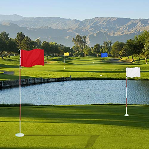 image for KINGTOP Solid Golf Flag with Plastic Insert, Putting Green Flags for Y