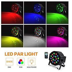 Missyee 18 RGB LED DJ Stage Uplight -DMX Control