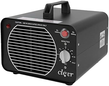Clevr Commercial Ozone Generator Dual 10000/5000 mg/h O3 Air Purifier Deodorizer, allergies allergen reducer | 1 YEAR LIMITED WARRANTY