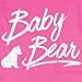 Texas Tees Baby Bear Onsie, Little Sister Bodysuit with Bear, Shower Gift, Pink 3-6 mo