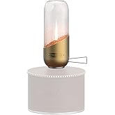 Fire-Maple Orange Camping Lantern Glass, Steel & Aluminum | Propane or Isobutane Fuel Canister Beautiful Lights | NO Mantles Needed | Propane Lanterns for Camping, Emergency Essential