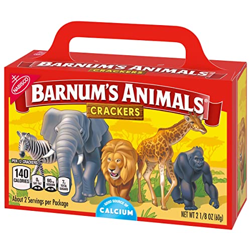 BARNUM’S ORIGINAL ANIMAL CRACKERS, KIDS SNACKS, 2.13 OZ BOX