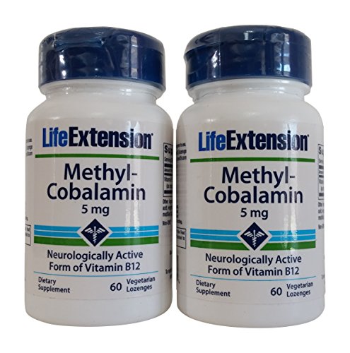 Life extension - methylcobalamin 5mg 60 lozenges (pack of 2)
