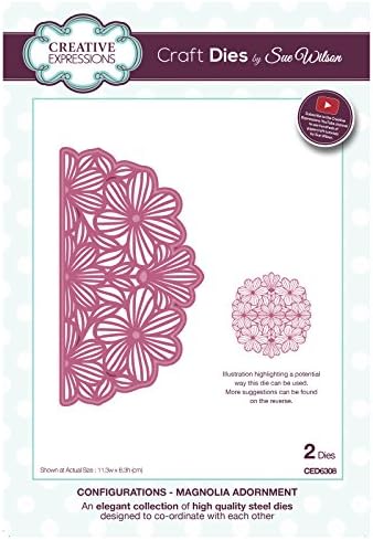 Configurations Collection CED6308 Magnolia Adornment Dies