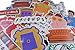 100 pcs Friends tv Show Themed Creative DIY Stickers Funny Decorative Cartoon for Cartoon PC Luggage Computer Notebook Phone Home Wall Garden Window Snowboard