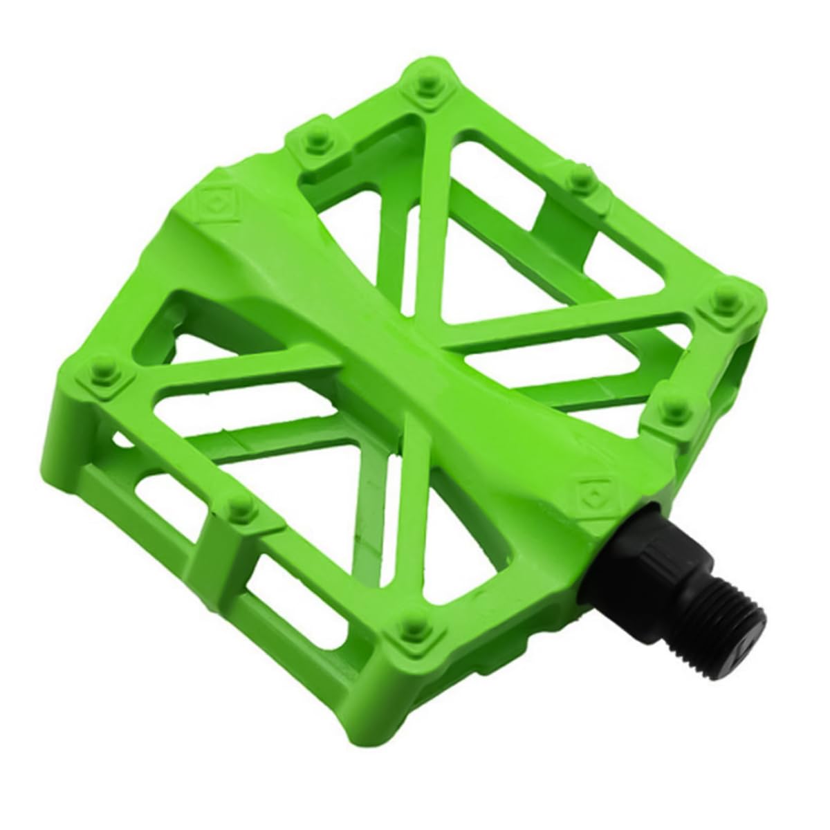 VOANZO Bike Pedals, Bike Bicycle Pedals Aluminum Antiskid Durable Mountain Bike Pedals, MTB BMX Cycling Bicycle Pedals (Green)