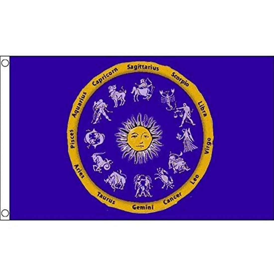 AZ FLAG - Zodiac Signs Flag - 3x5 Ft - 100D Polyester Astrological Sign Banner with Two Metal Grommets - Fade Resistant - Vivid Colors - 3' x 5' Feet - 150x90 Cm