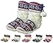 Enimay Women's Slipper Boots Lounge House Relaxed Shoes Winter Snow Flakes Hearts