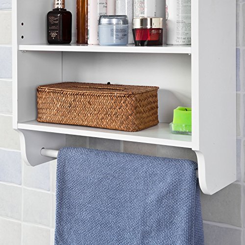 Haotian Wall Shelves,Wall rack,Wall Cabinets ,Wall-Mounted Cabinets ,Storage Racks, Hanging Entryway Shelf,Storage Shelf ,and Coat Rack Wall Shelf with Hooks (FRG239-W)