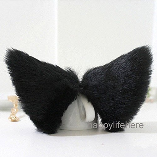 Fox Ears and Tail Set Cosplay Costume Halloween Party Fancy Dress Unisex Adult Animal Prop