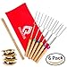 TOP #1 Luxury Extendable Marshmallow Roasting Sticks, For BBQ, Camping, Bonfire & Campfire Cooking, Telescoping Hotdog Forks, 6 Set, Long Rotating, Barbecue Skewers, Smores Sticks best for Kids