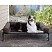 K&H Pet Products Bolster Dog Cot, Cooling Indoor Outdoor Elevated Cot Hammock Dog Bed with Removable Washable Bolsters, Washable Mesh Cover, Raised Metal Frame - Large 42 X 30in Chocolate