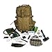Tactical Backpack + Hydration Bladder with Emergency & Survival Gear, Military Backpack Hiking Camping Bug Out Bag Kit