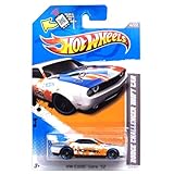 Hot Wheels White Orange/blue Trim Dodge Challenger Drift Car 2012 Hw Code 4/22 229/247