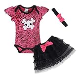LittleSpring Baby Girls' Clothing Set Skull