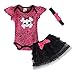 LittleSpring Baby Girls' Clothing Set Skull Size 6M US Skull