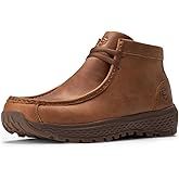 SUREWAY Men's Chukka Boots,Lightweight Durability Leather Moc Toe Work Boots,Fashion Hiking,Driving Shoes,Chelsea Boots for All-Weather Comfort (Office,Casual,Dress)