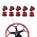 CYSKY Single Chainring Bolts 5 Pack M8 Single Short Chain Ring Bolts Fit for Road Bike, Mountain Bike, BMX, MTB, Fixie (Aluminum Alloy, CNC, Red)