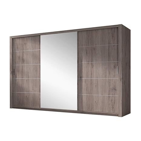 Schwebetürenschrank Holz Spiegel - The Door Knockers